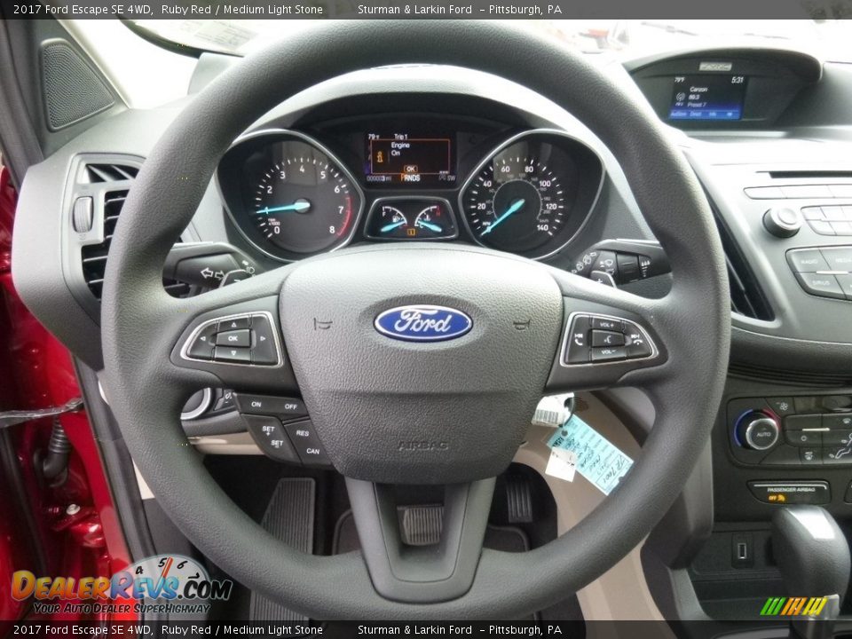 2017 Ford Escape SE 4WD Steering Wheel Photo #13
