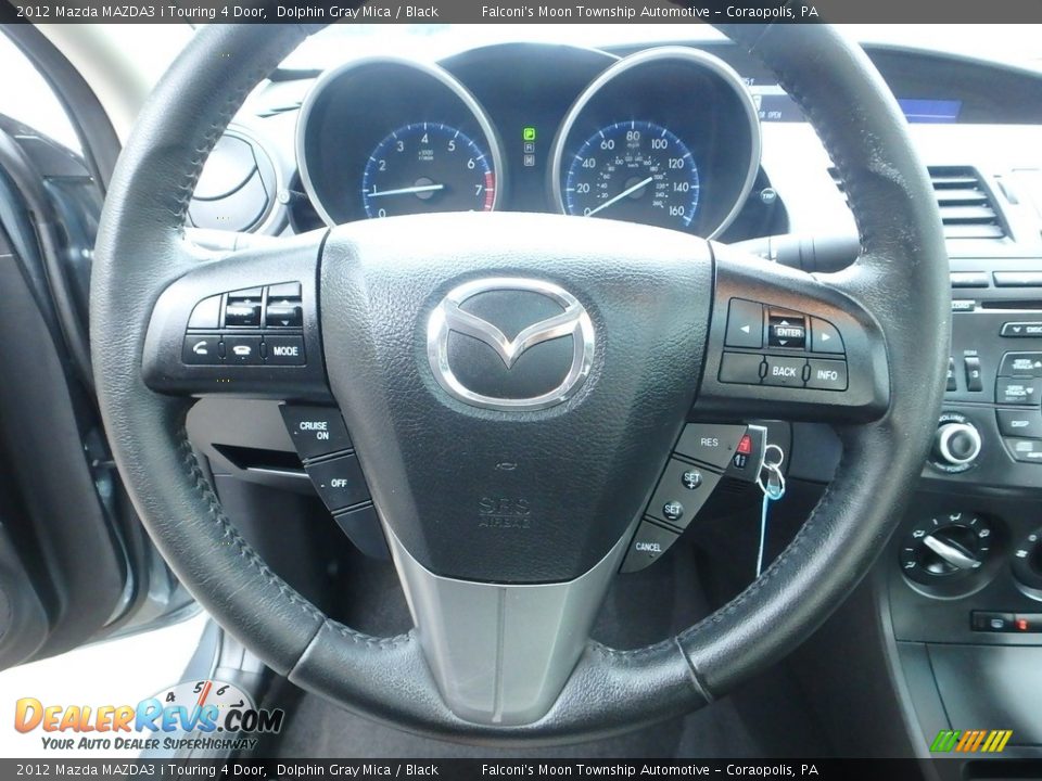 2012 Mazda MAZDA3 i Touring 4 Door Dolphin Gray Mica / Black Photo #22