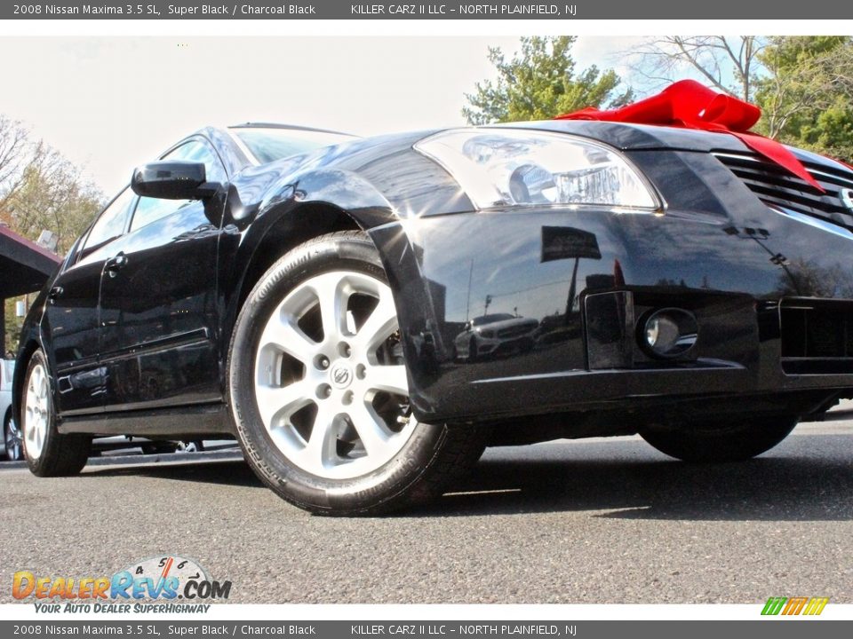 2008 Nissan Maxima 3.5 SL Super Black / Charcoal Black Photo #12