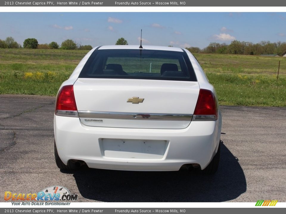 2013 Chevrolet Caprice PPV Heron White / Dark Pewter Photo #5