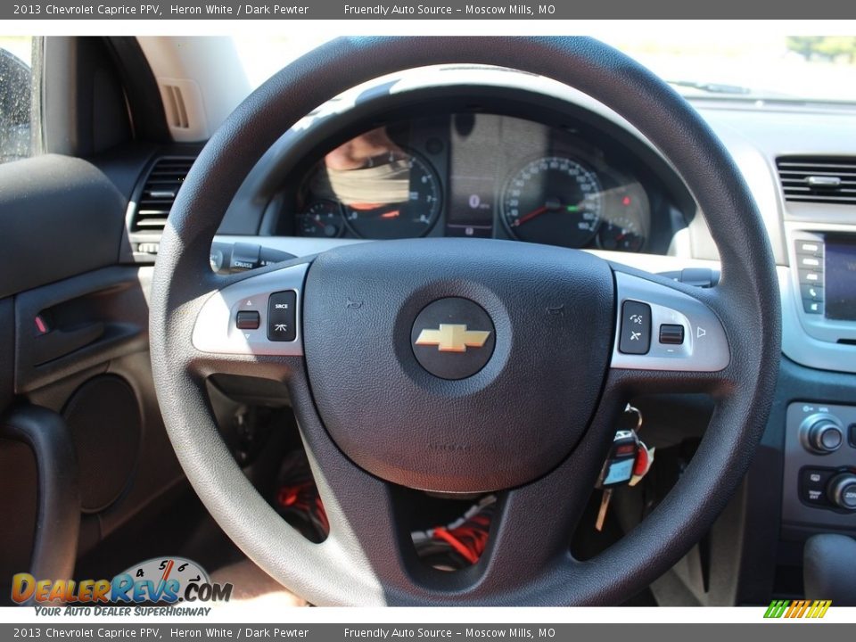 2013 Chevrolet Caprice PPV Heron White / Dark Pewter Photo #15