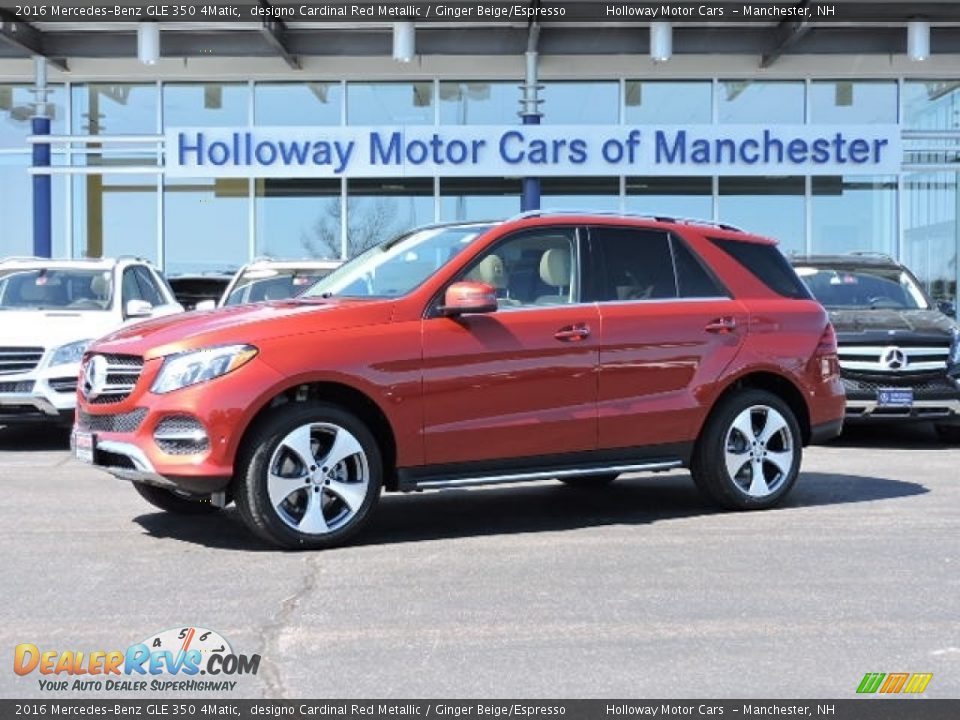 2016 Mercedes-Benz GLE 350 4Matic designo Cardinal Red Metallic / Ginger Beige/Espresso Photo #1