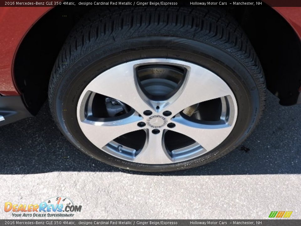 2016 Mercedes-Benz GLE 350 4Matic designo Cardinal Red Metallic / Ginger Beige/Espresso Photo #6