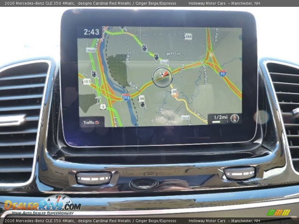 2016 Mercedes-Benz GLE 350 4Matic designo Cardinal Red Metallic / Ginger Beige/Espresso Photo #10