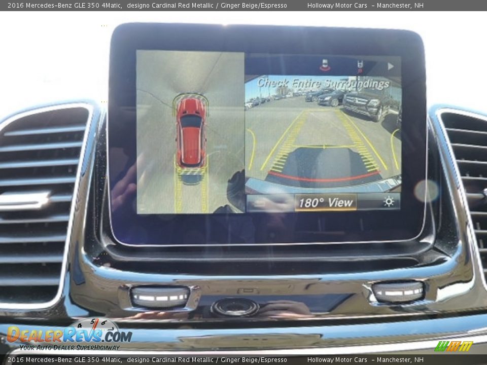 2016 Mercedes-Benz GLE 350 4Matic designo Cardinal Red Metallic / Ginger Beige/Espresso Photo #11