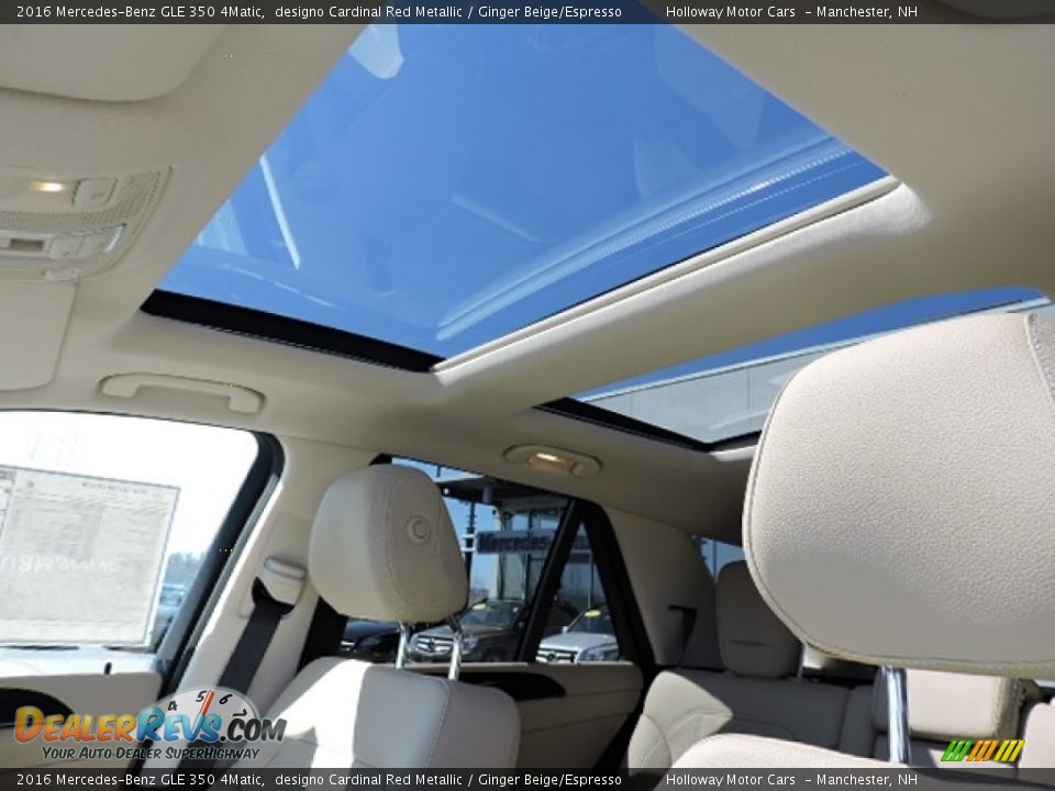 2016 Mercedes-Benz GLE 350 4Matic designo Cardinal Red Metallic / Ginger Beige/Espresso Photo #16