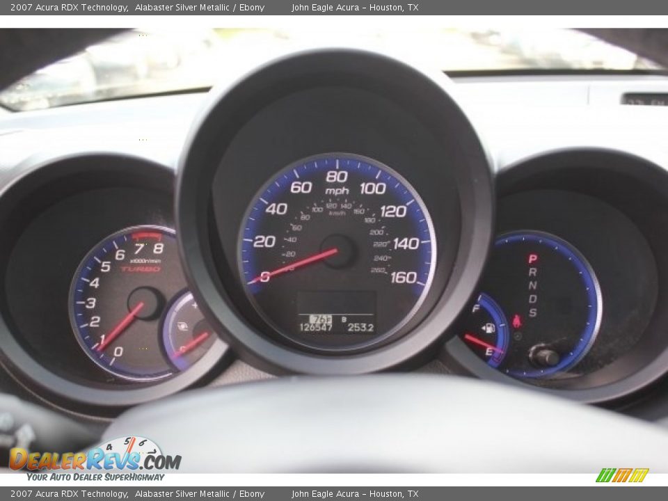 2007 Acura RDX Technology Alabaster Silver Metallic / Ebony Photo #30