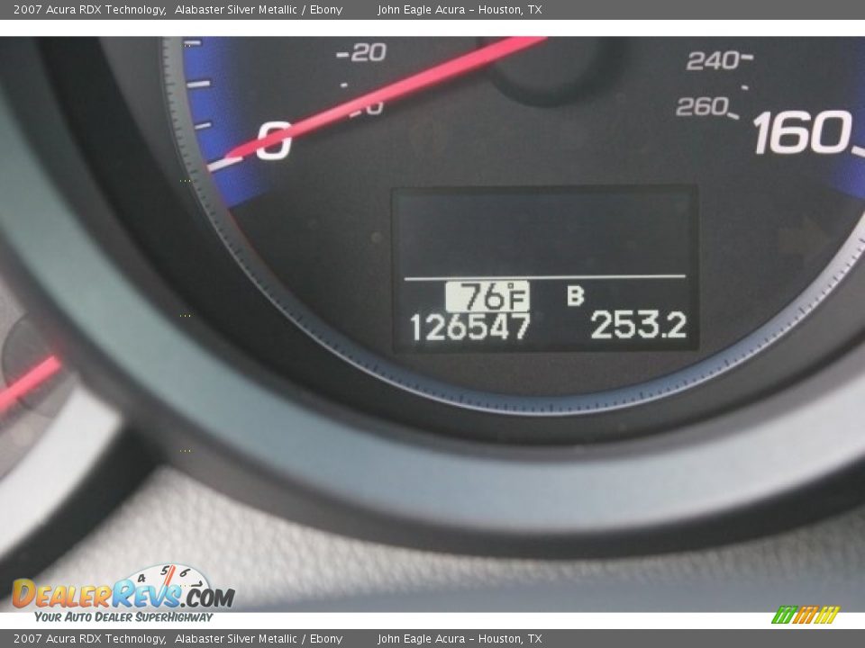 2007 Acura RDX Technology Alabaster Silver Metallic / Ebony Photo #31