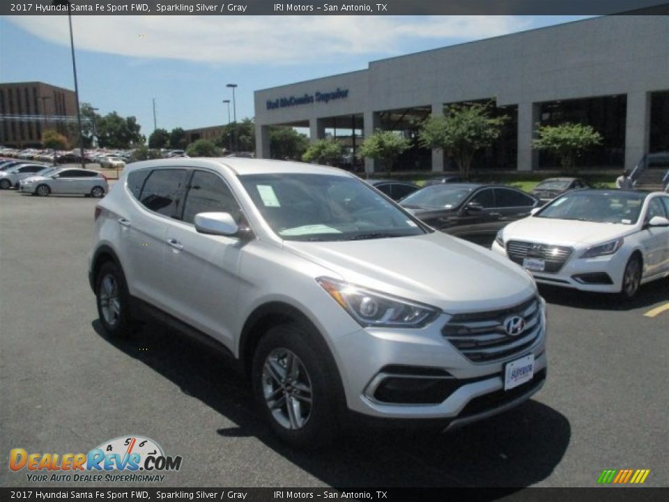 2017 Hyundai Santa Fe Sport FWD Sparkling Silver / Gray Photo #1