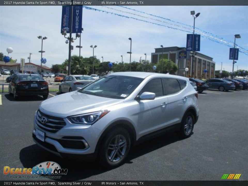 2017 Hyundai Santa Fe Sport FWD Sparkling Silver / Gray Photo #3