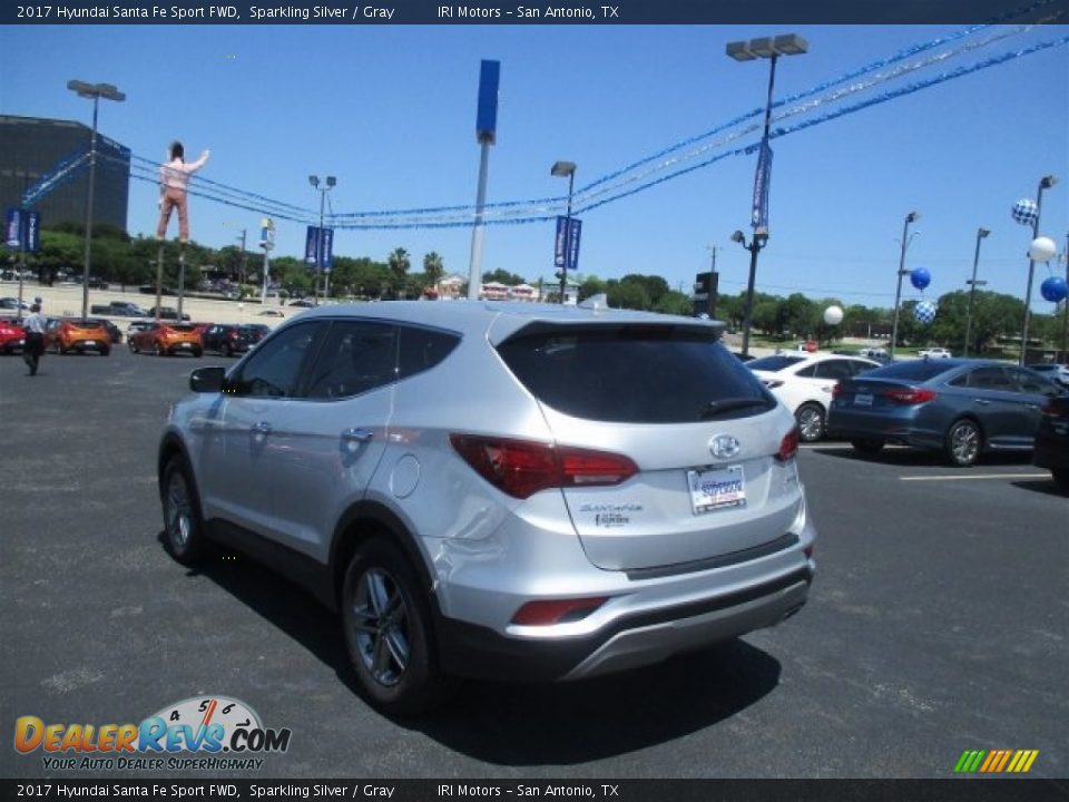 2017 Hyundai Santa Fe Sport FWD Sparkling Silver / Gray Photo #5