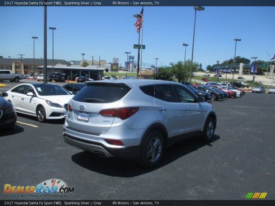 2017 Hyundai Santa Fe Sport FWD Sparkling Silver / Gray Photo #7