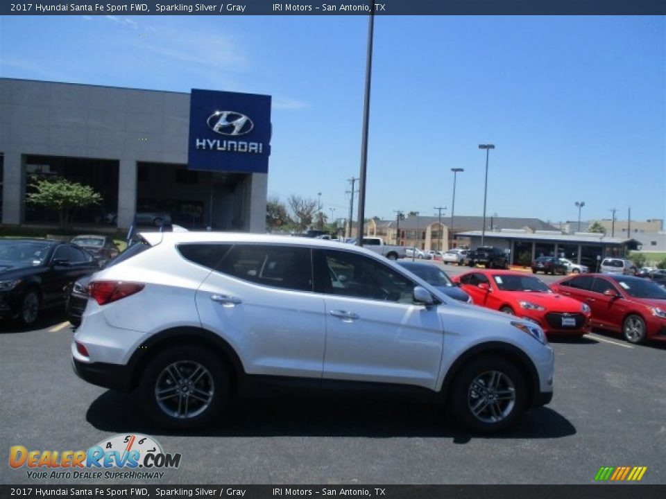 2017 Hyundai Santa Fe Sport FWD Sparkling Silver / Gray Photo #8