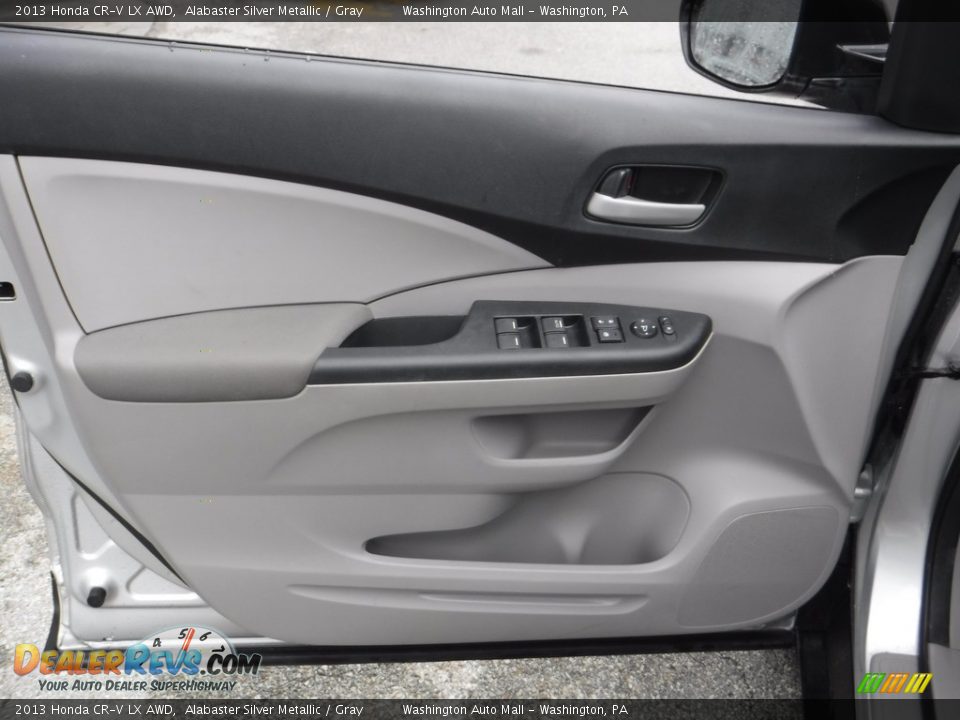 2013 Honda CR-V LX AWD Alabaster Silver Metallic / Gray Photo #13