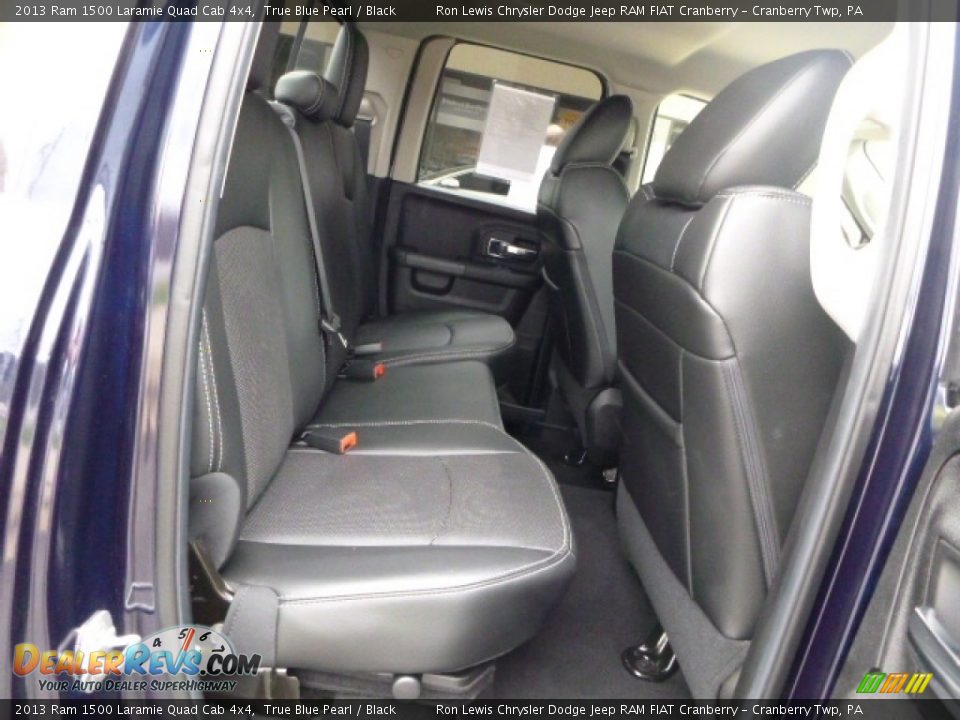 2013 Ram 1500 Laramie Quad Cab 4x4 True Blue Pearl / Black Photo #5