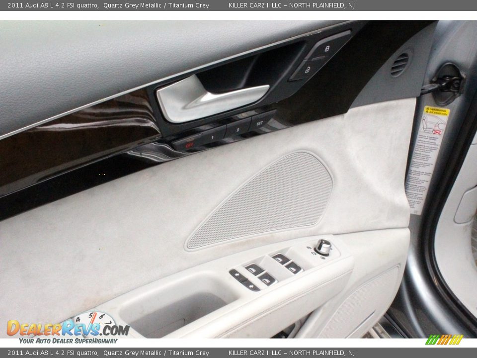2011 Audi A8 L 4.2 FSI quattro Quartz Grey Metallic / Titanium Grey Photo #16