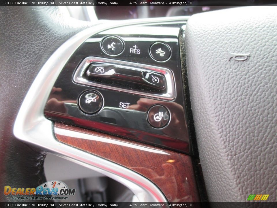 2013 Cadillac SRX Luxury FWD Silver Coast Metallic / Ebony/Ebony Photo #32