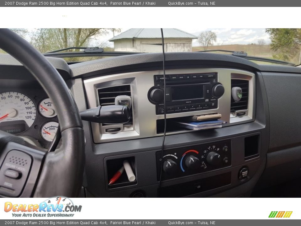 2007 Dodge Ram 2500 Big Horn Edition Quad Cab 4x4 Patriot Blue Pearl / Khaki Photo #6