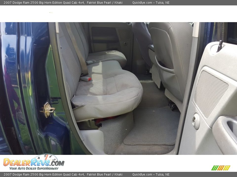 2007 Dodge Ram 2500 Big Horn Edition Quad Cab 4x4 Patriot Blue Pearl / Khaki Photo #8