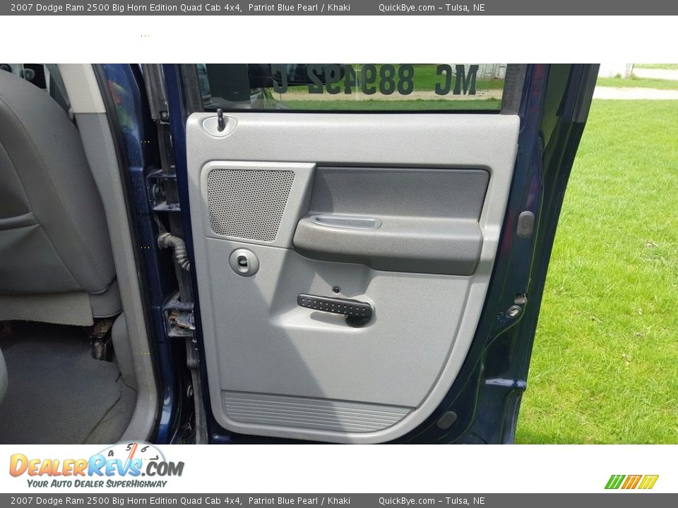2007 Dodge Ram 2500 Big Horn Edition Quad Cab 4x4 Patriot Blue Pearl / Khaki Photo #9