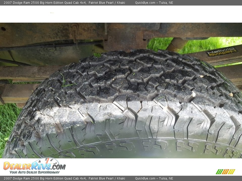 2007 Dodge Ram 2500 Big Horn Edition Quad Cab 4x4 Patriot Blue Pearl / Khaki Photo #11