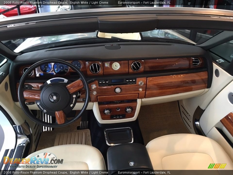 2008 Rolls-Royce Phantom Drophead Coupe English White / Light Creme Photo #3