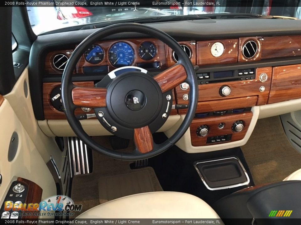 2008 Rolls-Royce Phantom Drophead Coupe English White / Light Creme Photo #4