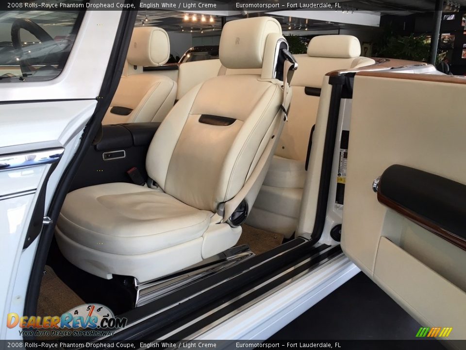 2008 Rolls-Royce Phantom Drophead Coupe English White / Light Creme Photo #5