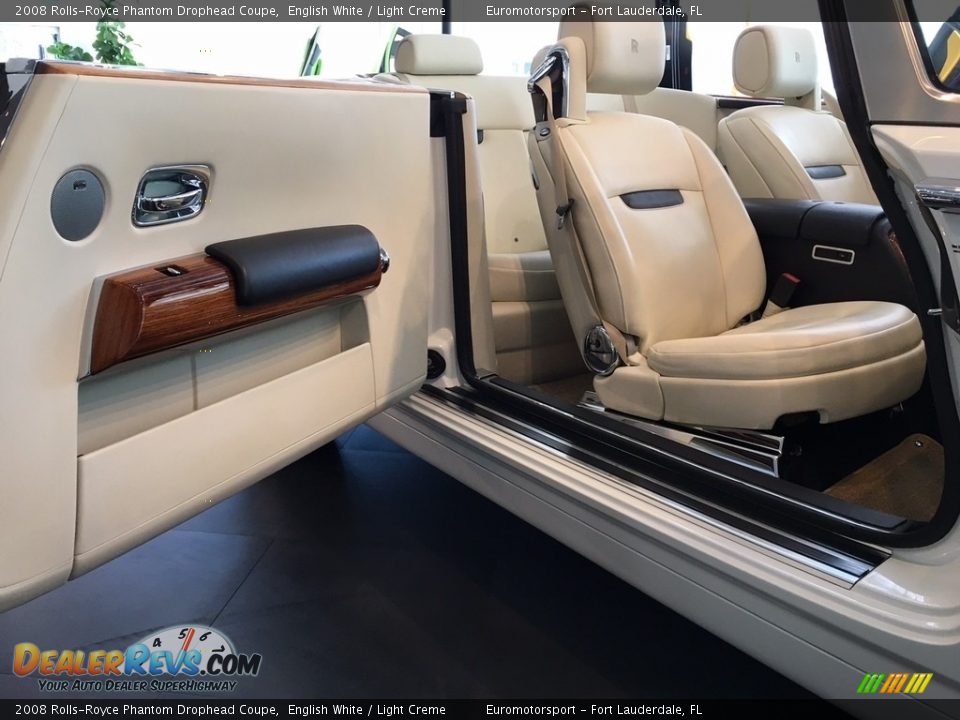 2008 Rolls-Royce Phantom Drophead Coupe English White / Light Creme Photo #6