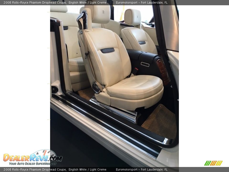 2008 Rolls-Royce Phantom Drophead Coupe English White / Light Creme Photo #7