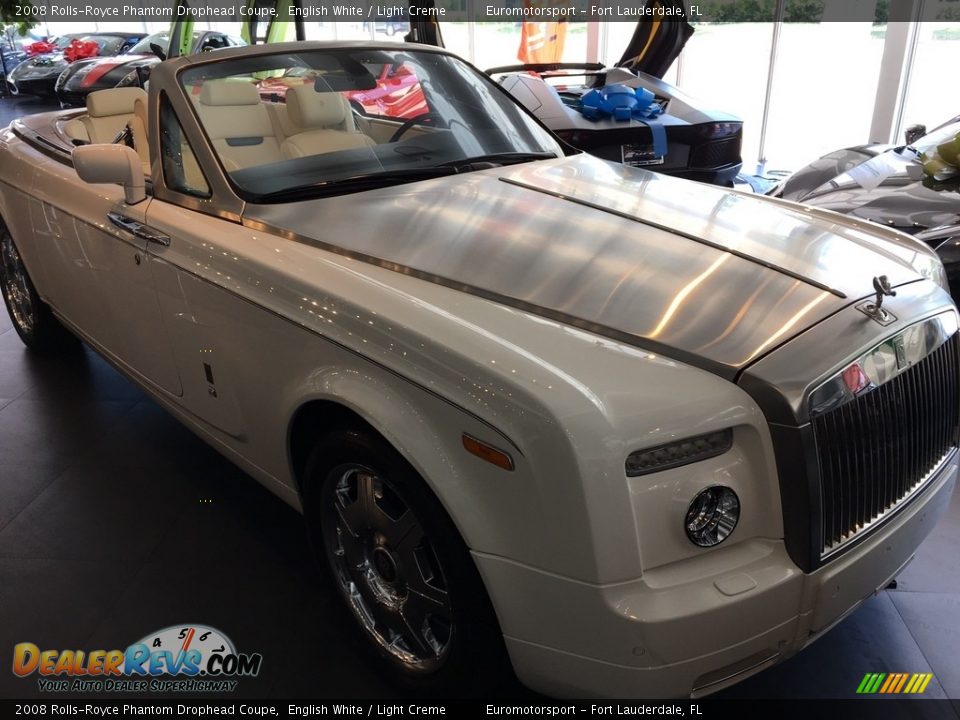 2008 Rolls-Royce Phantom Drophead Coupe English White / Light Creme Photo #10