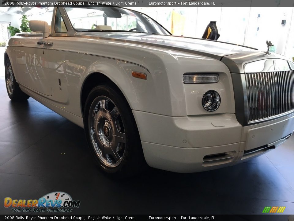 2008 Rolls-Royce Phantom Drophead Coupe English White / Light Creme Photo #11