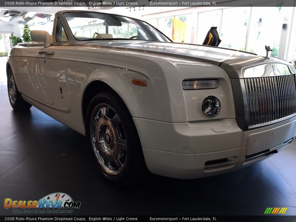 2008 Rolls-Royce Phantom Drophead Coupe English White / Light Creme Photo #12