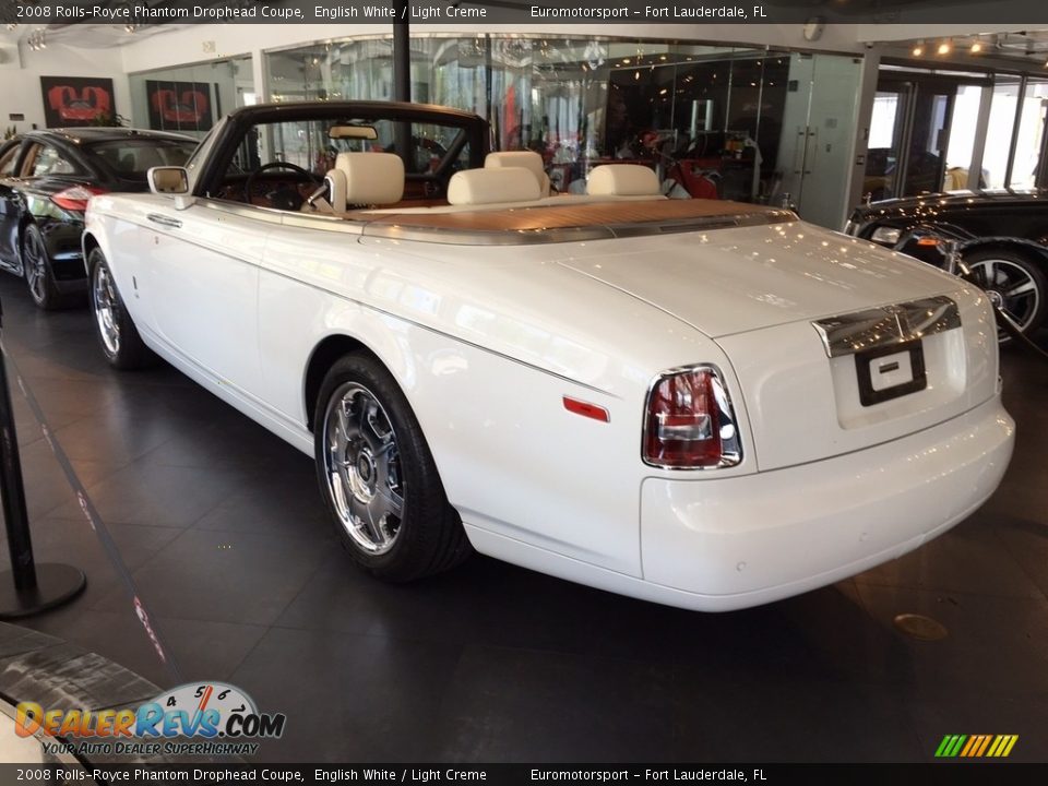 2008 Rolls-Royce Phantom Drophead Coupe English White / Light Creme Photo #14