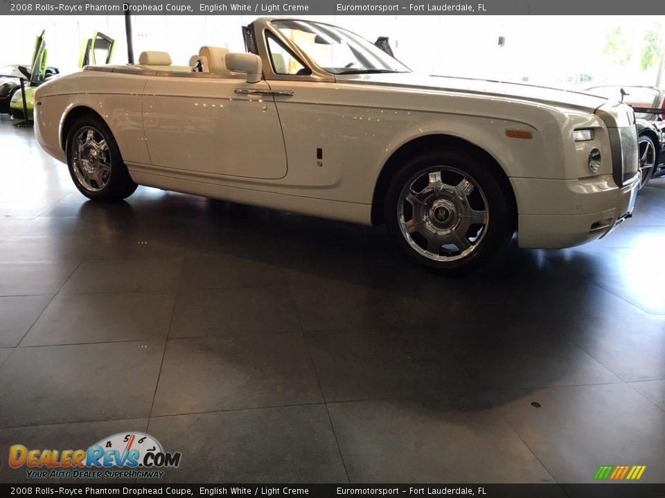 2008 Rolls-Royce Phantom Drophead Coupe English White / Light Creme Photo #15
