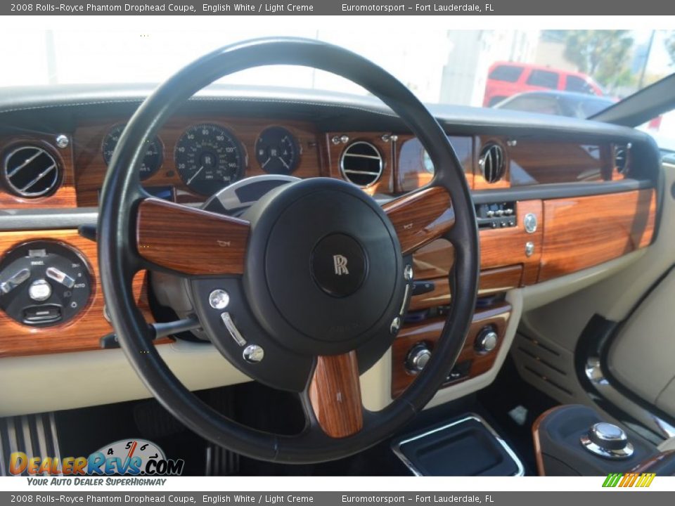 2008 Rolls-Royce Phantom Drophead Coupe English White / Light Creme Photo #18
