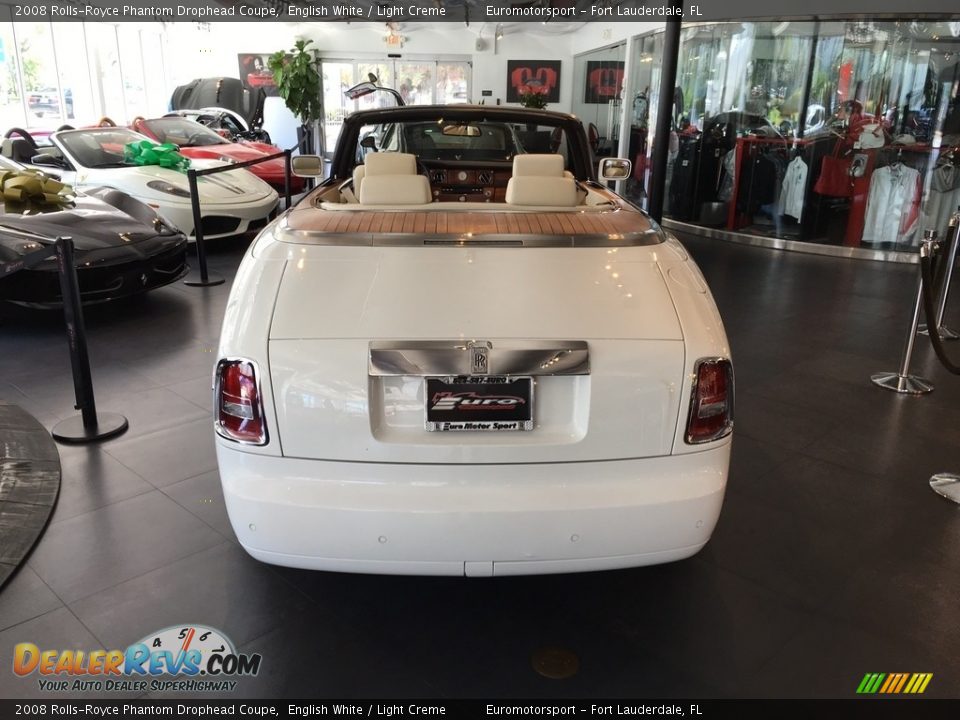 2008 Rolls-Royce Phantom Drophead Coupe English White / Light Creme Photo #20