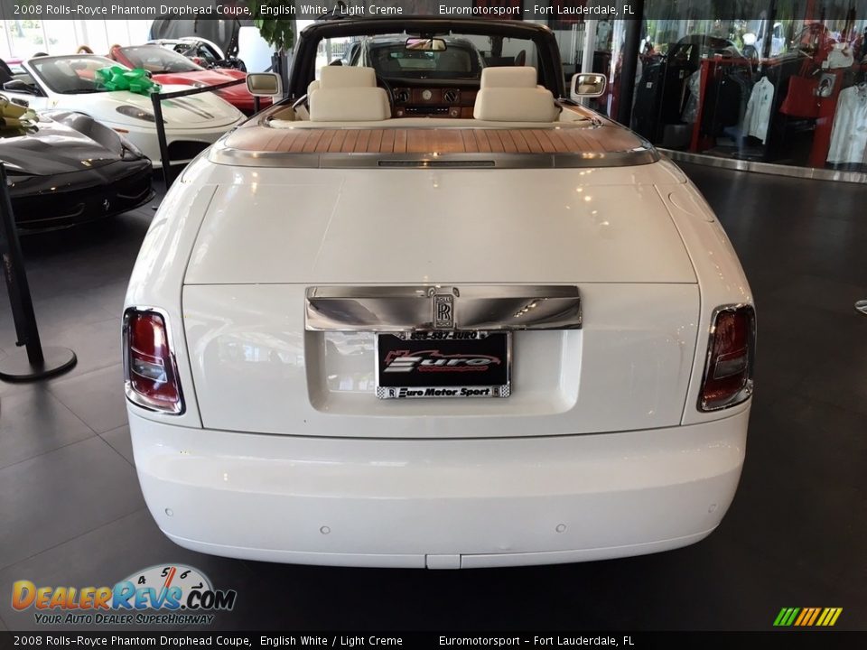 2008 Rolls-Royce Phantom Drophead Coupe English White / Light Creme Photo #21