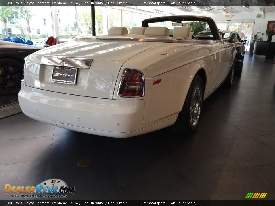 2008 Rolls-Royce Phantom Drophead Coupe English White / Light Creme Photo #24