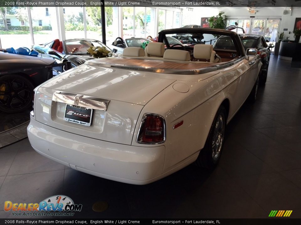 2008 Rolls-Royce Phantom Drophead Coupe English White / Light Creme Photo #25