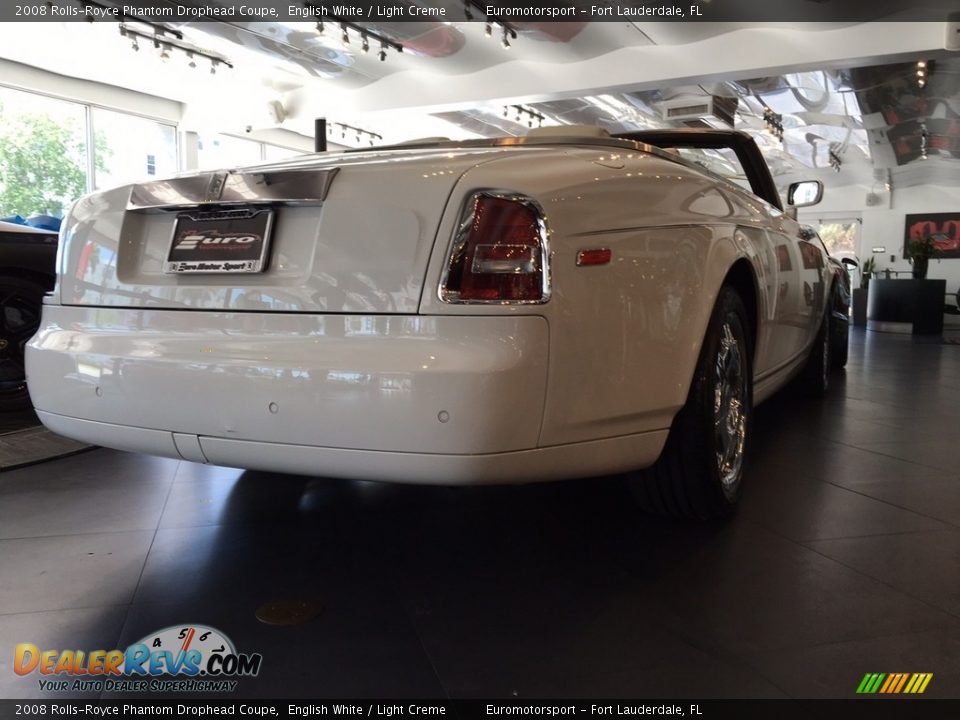 2008 Rolls-Royce Phantom Drophead Coupe English White / Light Creme Photo #26