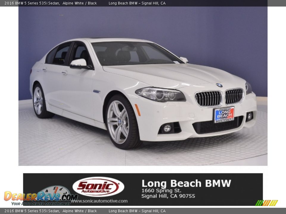 2016 BMW 5 Series 535i Sedan Alpine White / Black Photo #1