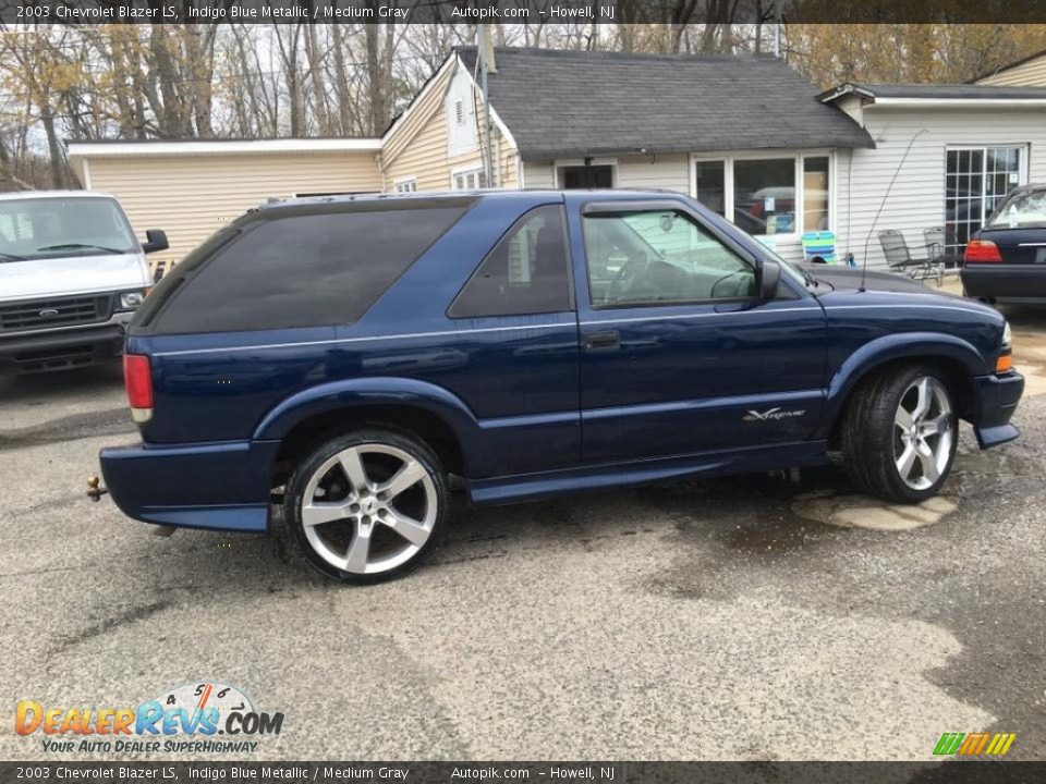 2003 Chevrolet Blazer LS Indigo Blue Metallic / Medium Gray Photo #4