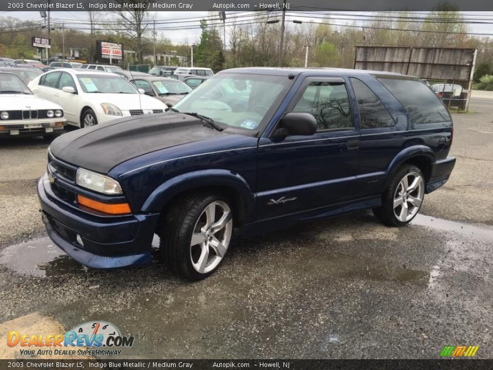 2003 Chevrolet Blazer LS Indigo Blue Metallic / Medium Gray Photo #9