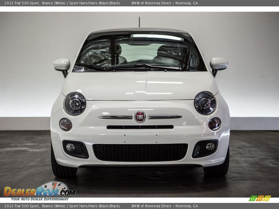 2013 Fiat 500 Sport Bianco (White) / Sport Nero/Nero (Black/Black) Photo #2