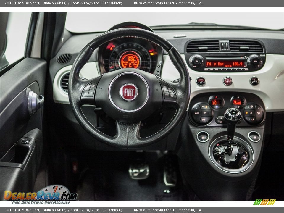 2013 Fiat 500 Sport Bianco (White) / Sport Nero/Nero (Black/Black) Photo #4