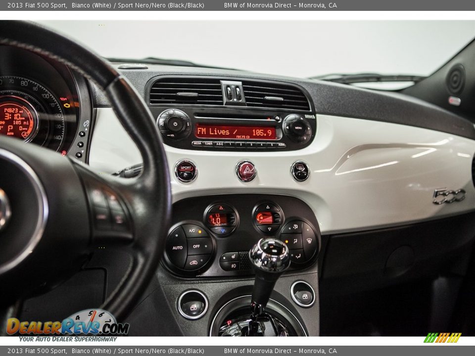 2013 Fiat 500 Sport Bianco (White) / Sport Nero/Nero (Black/Black) Photo #5