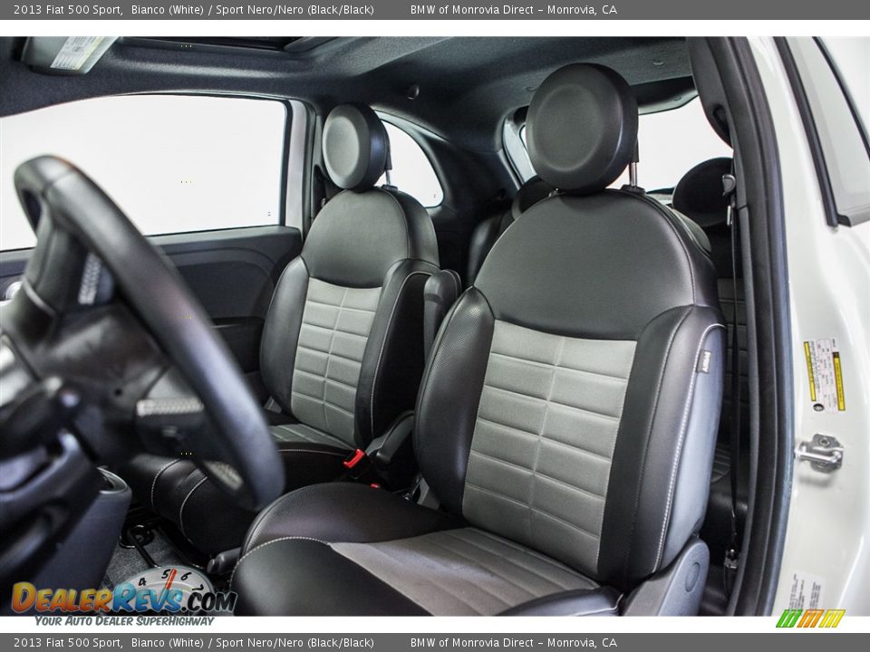 2013 Fiat 500 Sport Bianco (White) / Sport Nero/Nero (Black/Black) Photo #6
