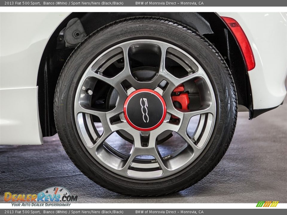 2013 Fiat 500 Sport Bianco (White) / Sport Nero/Nero (Black/Black) Photo #8