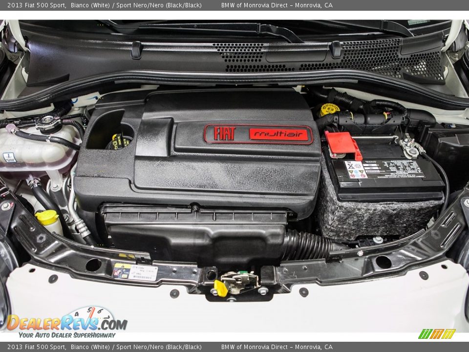 2013 Fiat 500 Sport Bianco (White) / Sport Nero/Nero (Black/Black) Photo #9